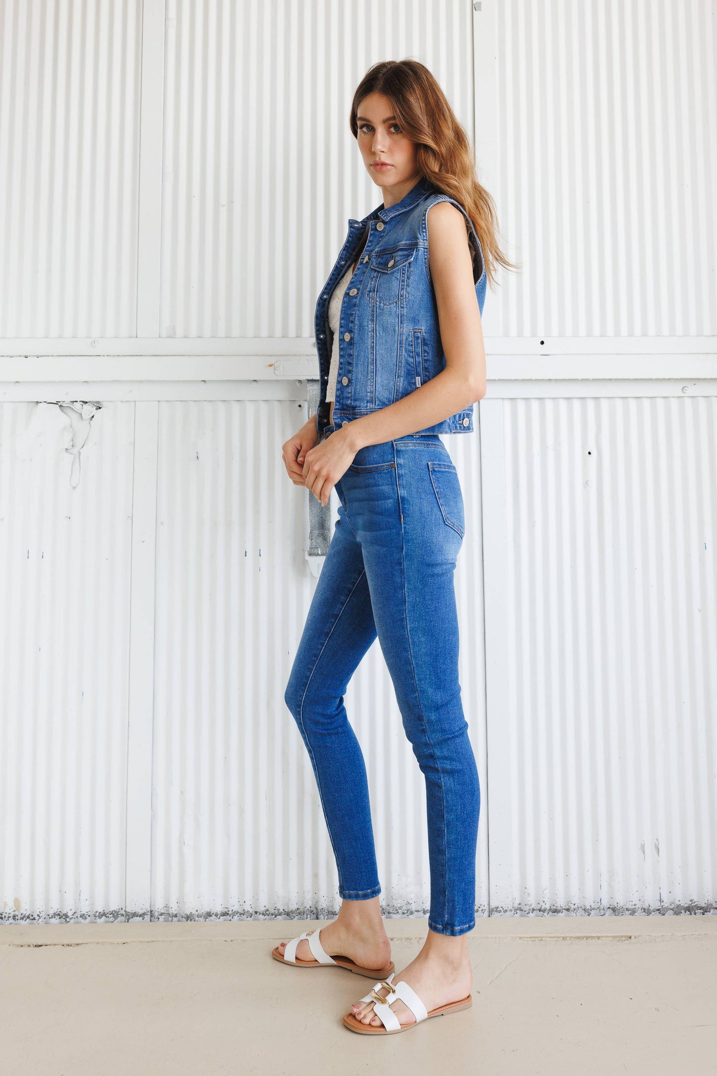 Regular Fit Classic Denim Vest