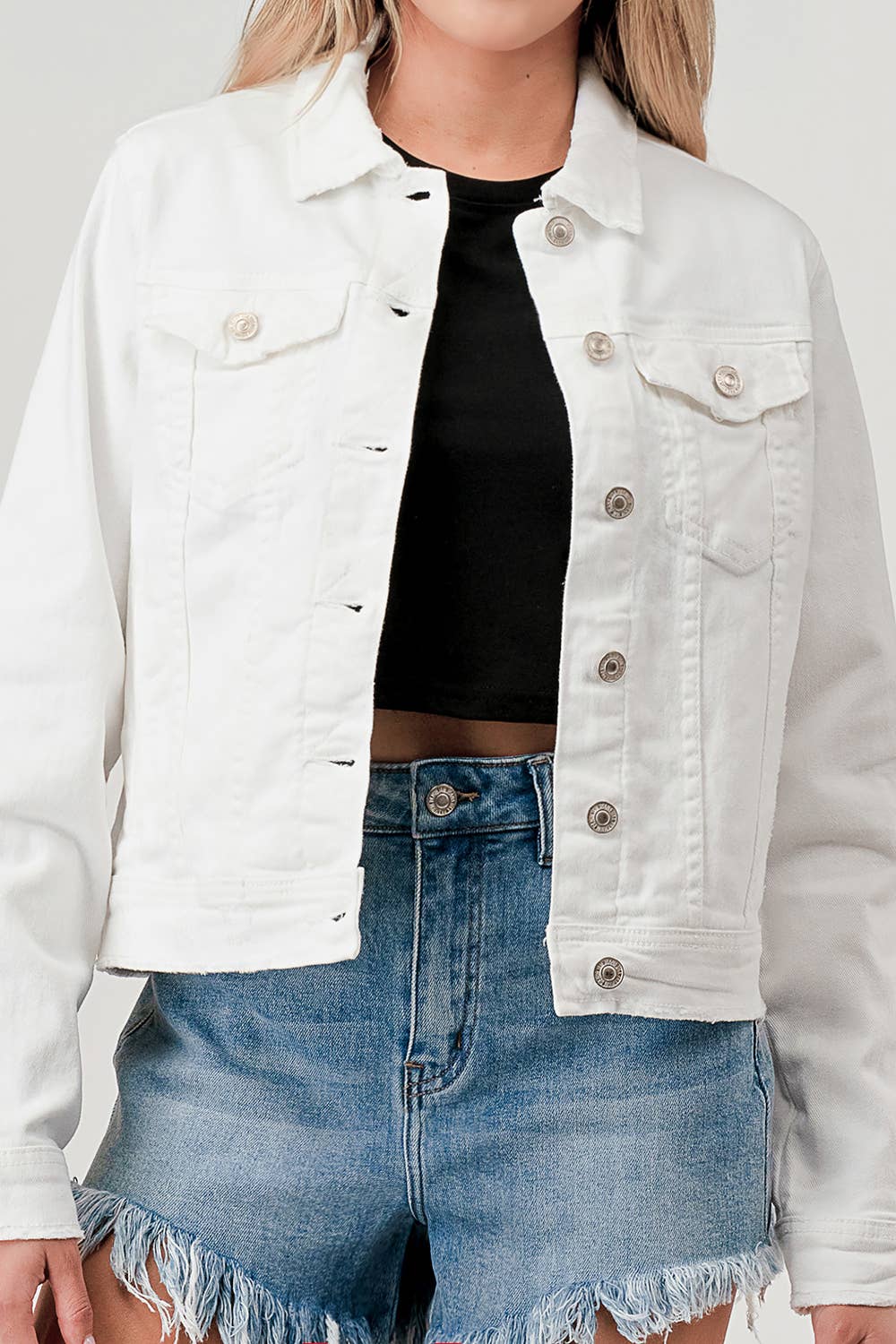 Classic Denim Jacket | White