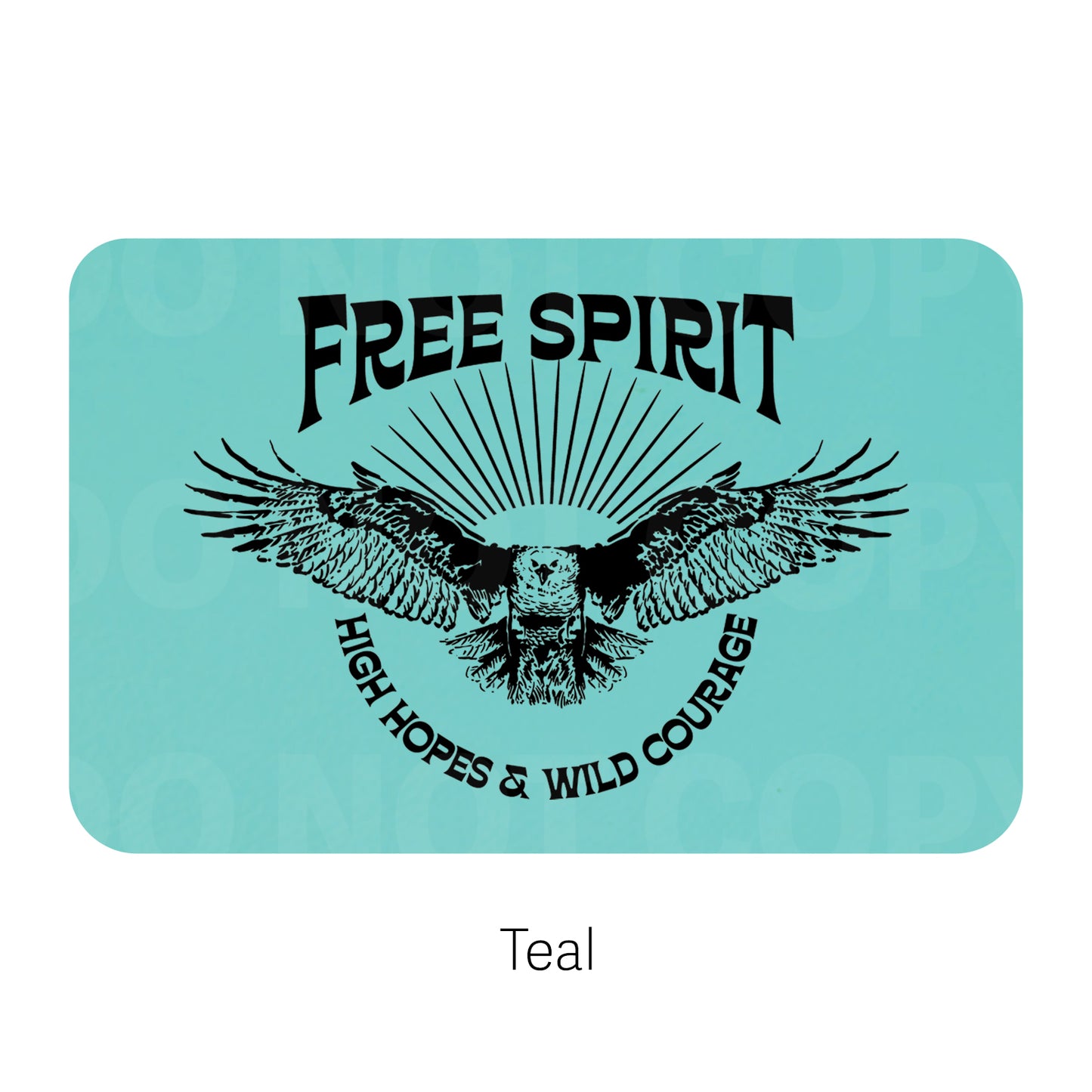 Free Spirit Leatherette Patch | Adhesive Backing