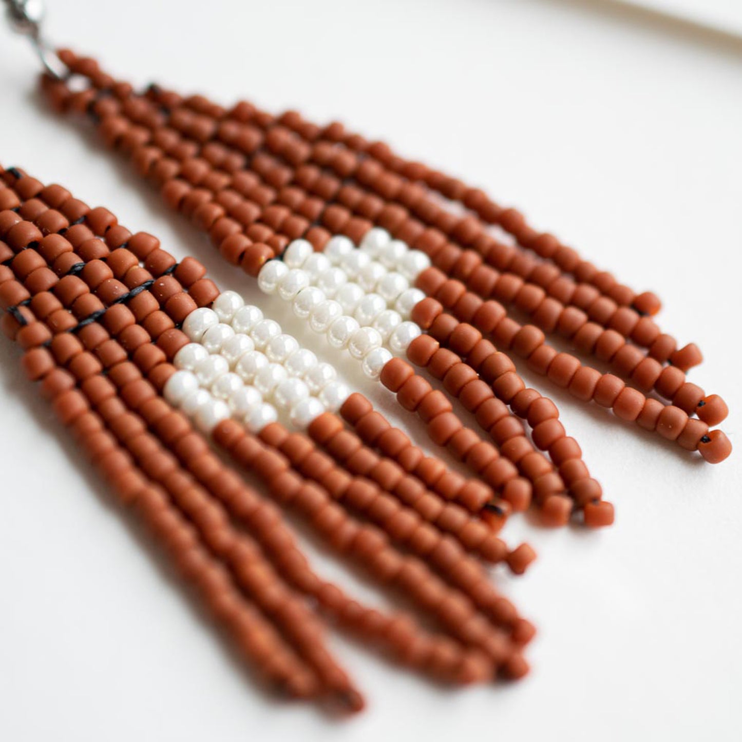 Terra Mini Beaded Fringe Earrings