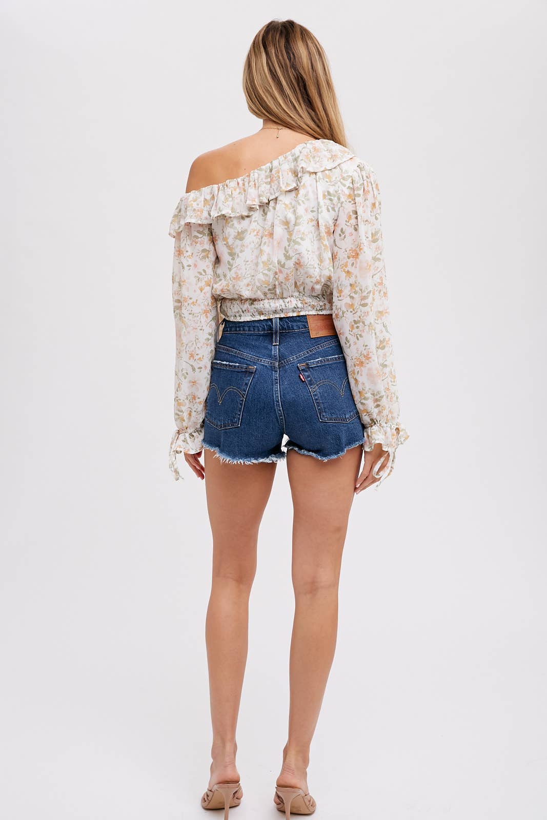 Off Shoulder Frill Blouse