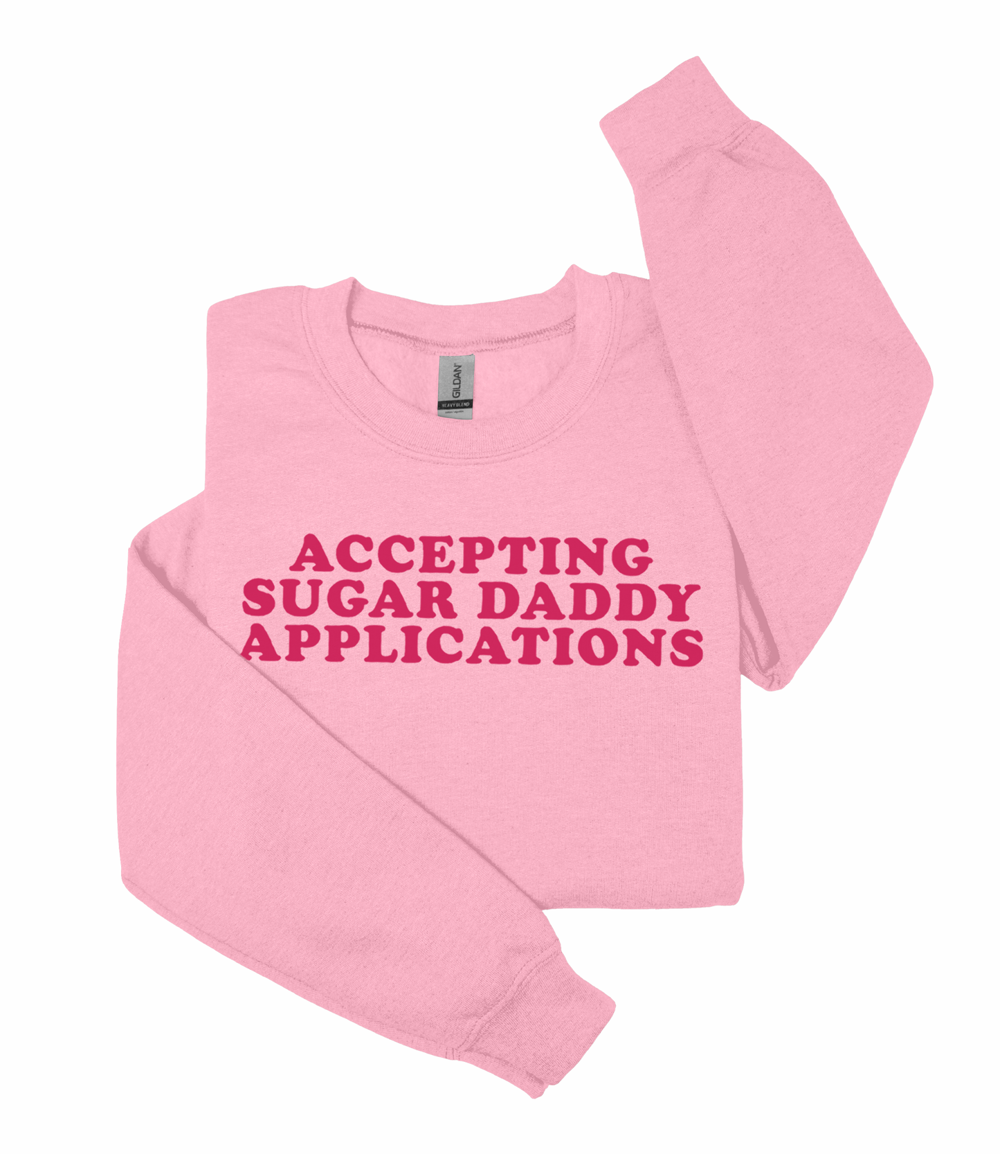 Accepting Sugar Daddy Applications Heavy Blend™ Crewneck Sweatshirt