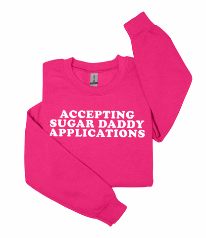 Accepting Sugar Daddy Applications Heavy Blend™ Crewneck Sweatshirt