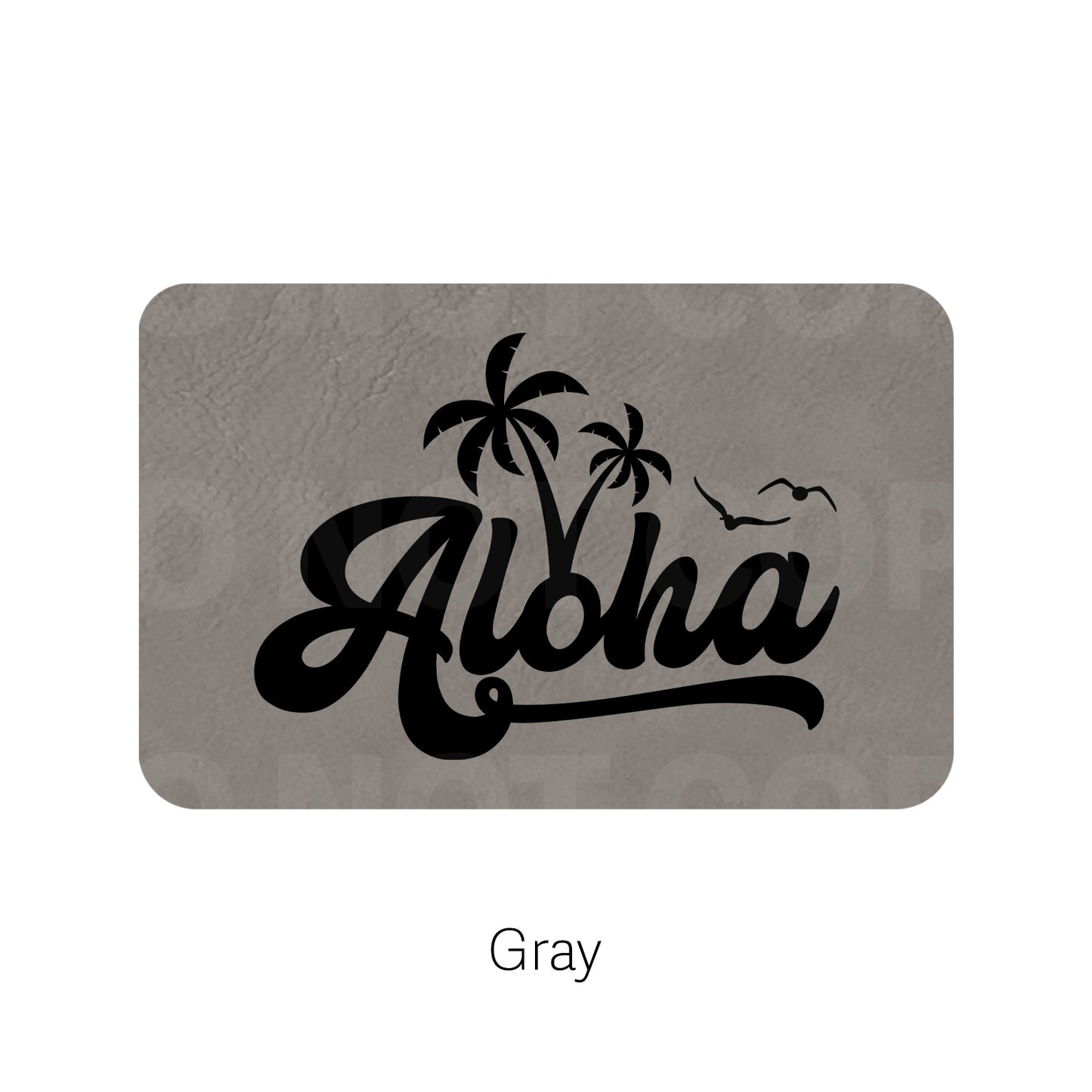 Aloha Leatherette Patch | Adhesive Backing