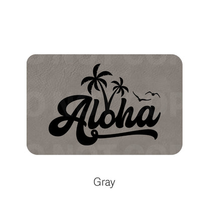 Aloha Leatherette Patch | Adhesive Backing