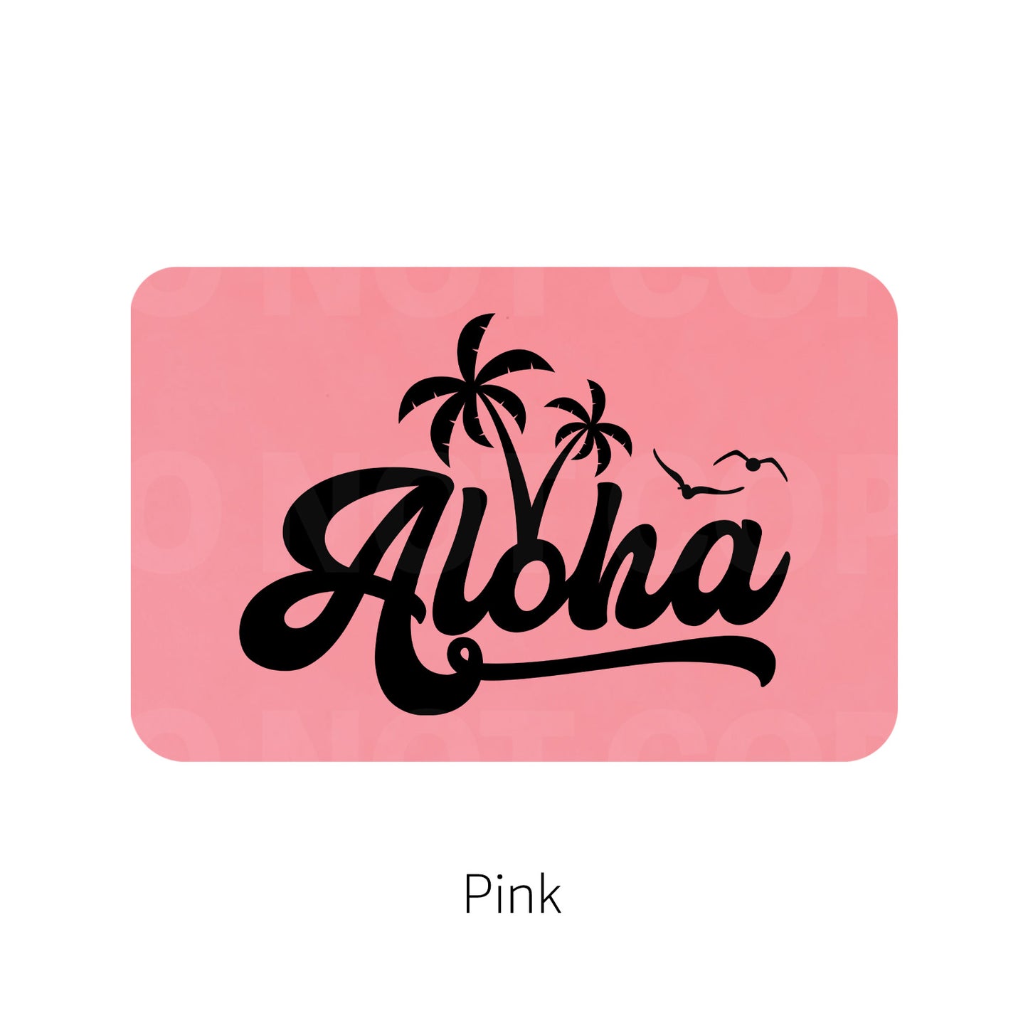 Aloha Leatherette Patch | Adhesive Backing