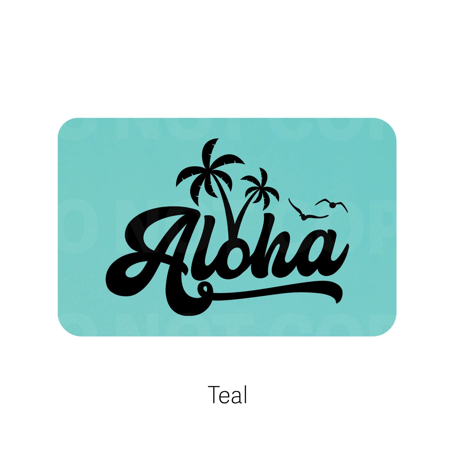 Aloha Leatherette Patch | Adhesive Backing