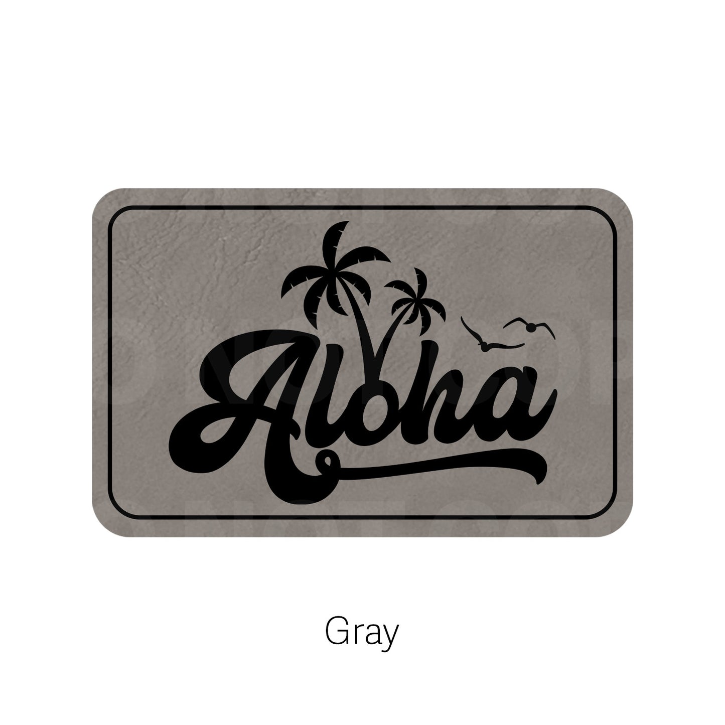 Aloha Leatherette Patch | Adhesive Backing
