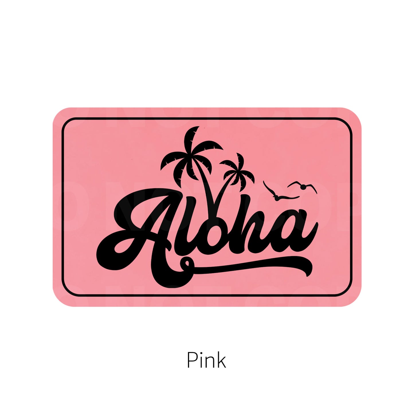 Aloha Leatherette Patch | Adhesive Backing