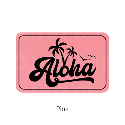Aloha Leatherette Patch | Adhesive Backing
