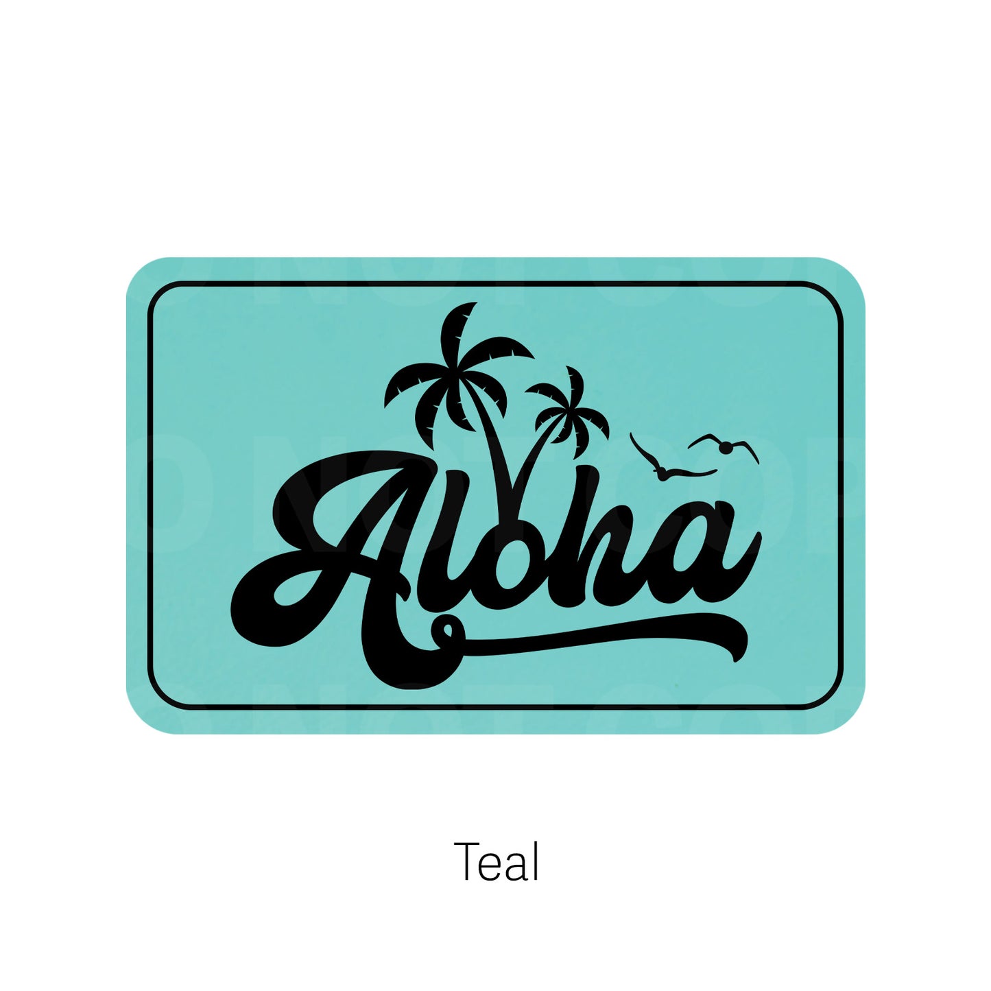 Aloha Leatherette Patch | Adhesive Backing