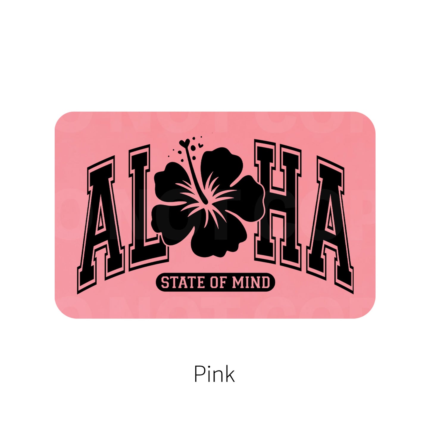 Aloha State of Mind Leatherette Patch | Adhesive Backing