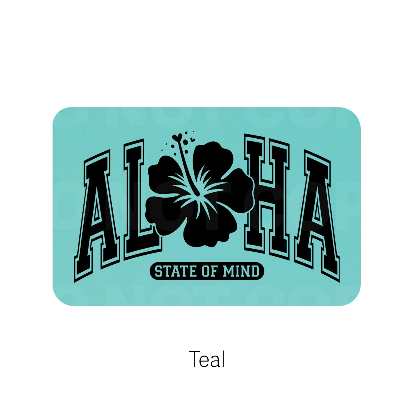 Aloha State of Mind Leatherette Patch | Adhesive Backing
