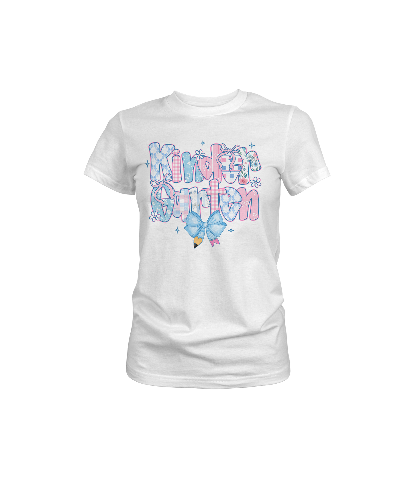 Back to School with Bow Graphic Tee | White