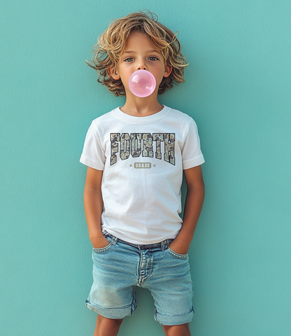 Camouflage Back to School Graphic Tee