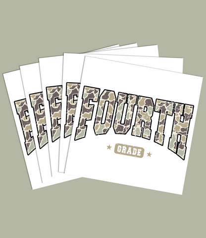 Camouflage Back to School Graphic Tee