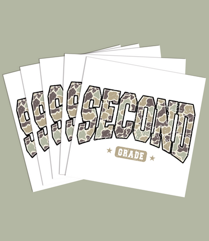 Camouflage Back to School Graphic Tee