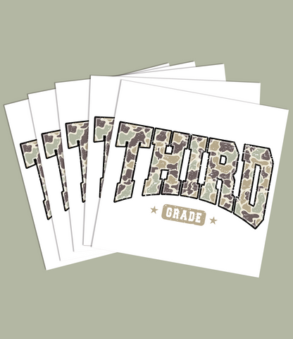 Camouflage Back to School Graphic Tee