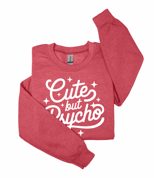 Cute But Psycho Heavy Blend™ Crewneck Sweatshirt