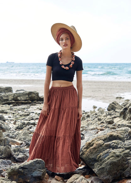 Aree Tiered Maxi Skirt