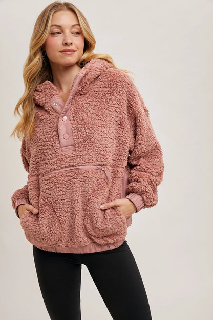 Sherpa Hoodie Pullover