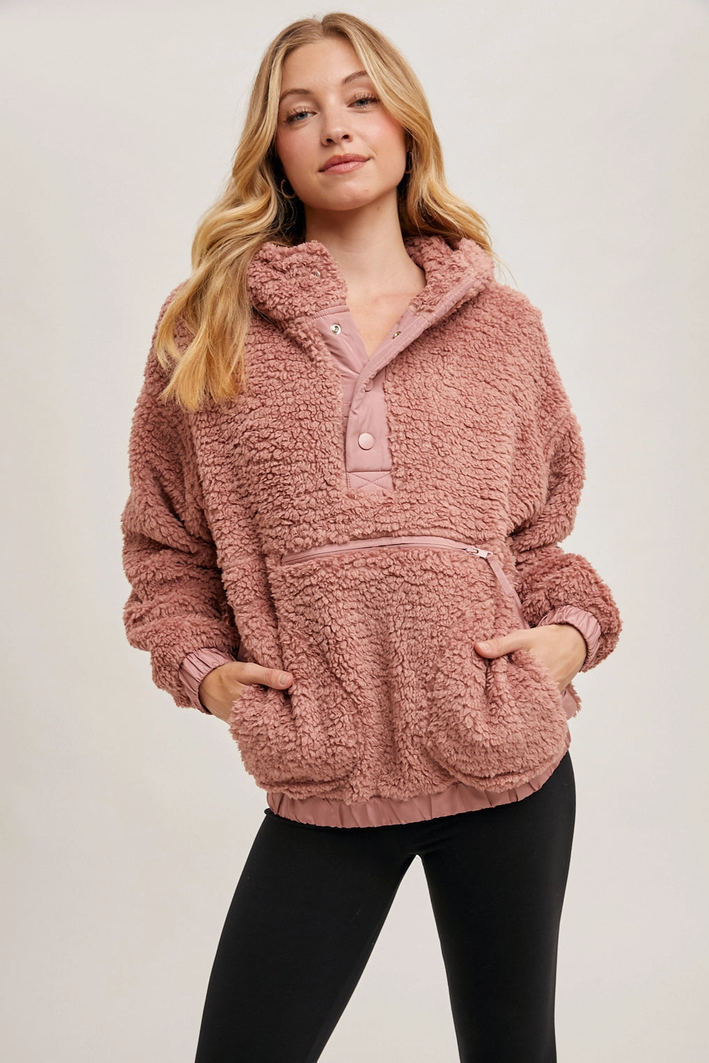 Sherpa Hoodie Pullover