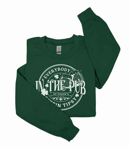 Everybody in the Pub Gettin' Tipsy-Beer Mugs-Heavy Blend™ Crewneck Sweatshirt