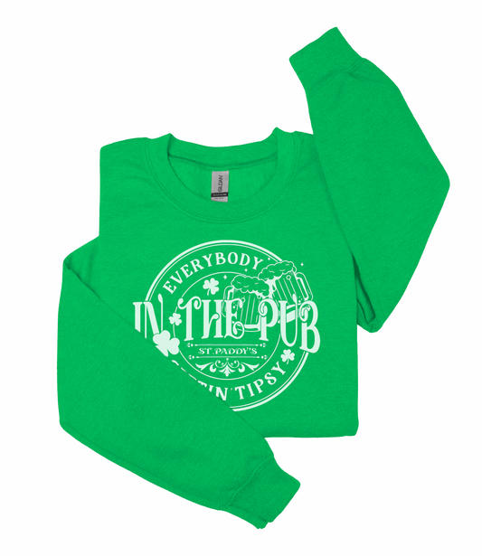 Everybody in the Pub Gettin' Tipsy-Beer Mugs-Heavy Blend™ Crewneck Sweatshirt