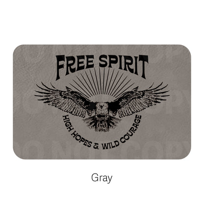 Free Spirit Leatherette Patch | Adhesive Backing