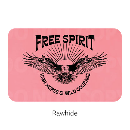 Free Spirit Leatherette Patch | Adhesive Backing