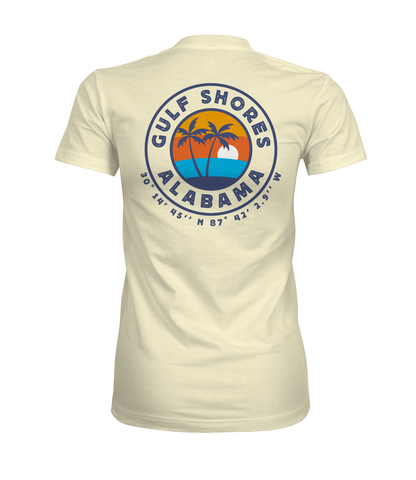 Palm Trees and Sunset Graphic Tee | Gulf Shores, Alabama