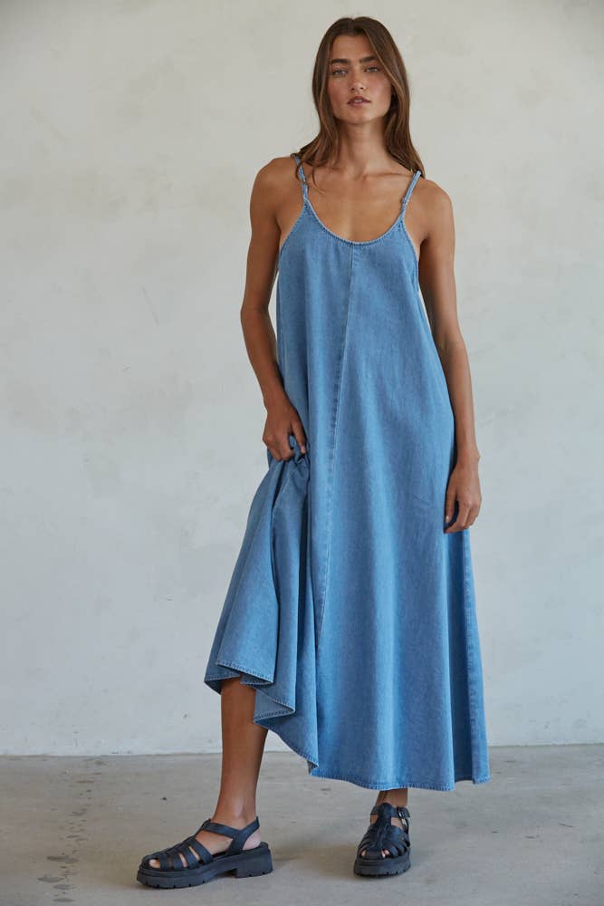 Gracie Denim Maxi Dark Denim / L