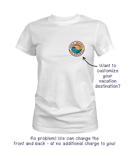 Happiness Comes in Waves Graphic Tee | Customize It