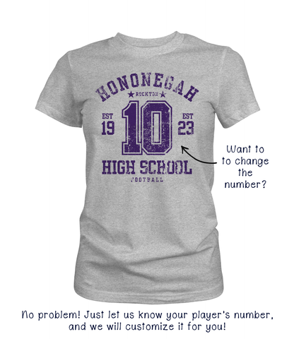 Hononegah High School Est 1923 Football Graphic Tee | Customize It!