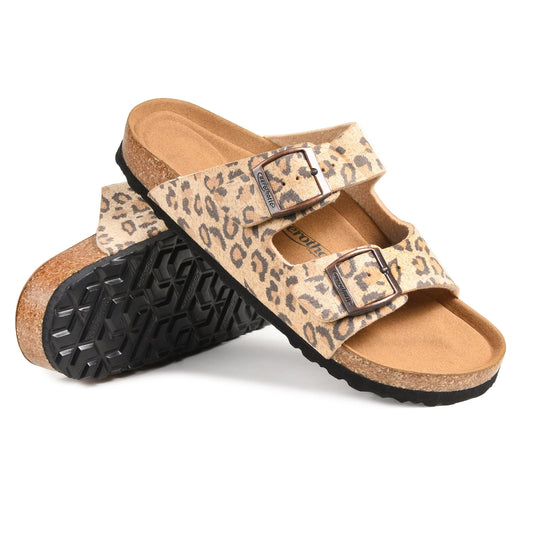 Ellys Women’s Slide Sandals in Leopard