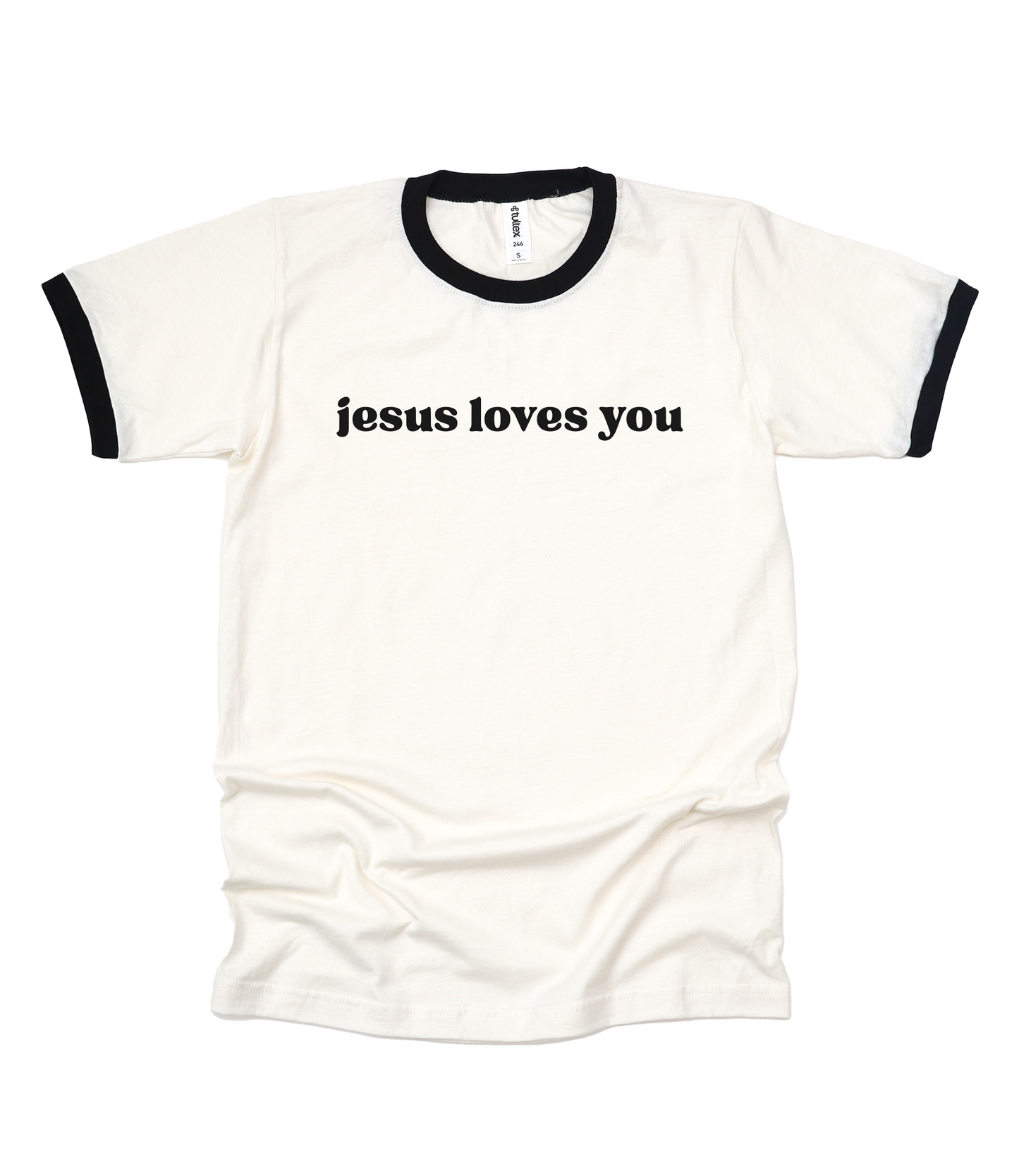 Jesus Loves You Ringer Graphic Tee