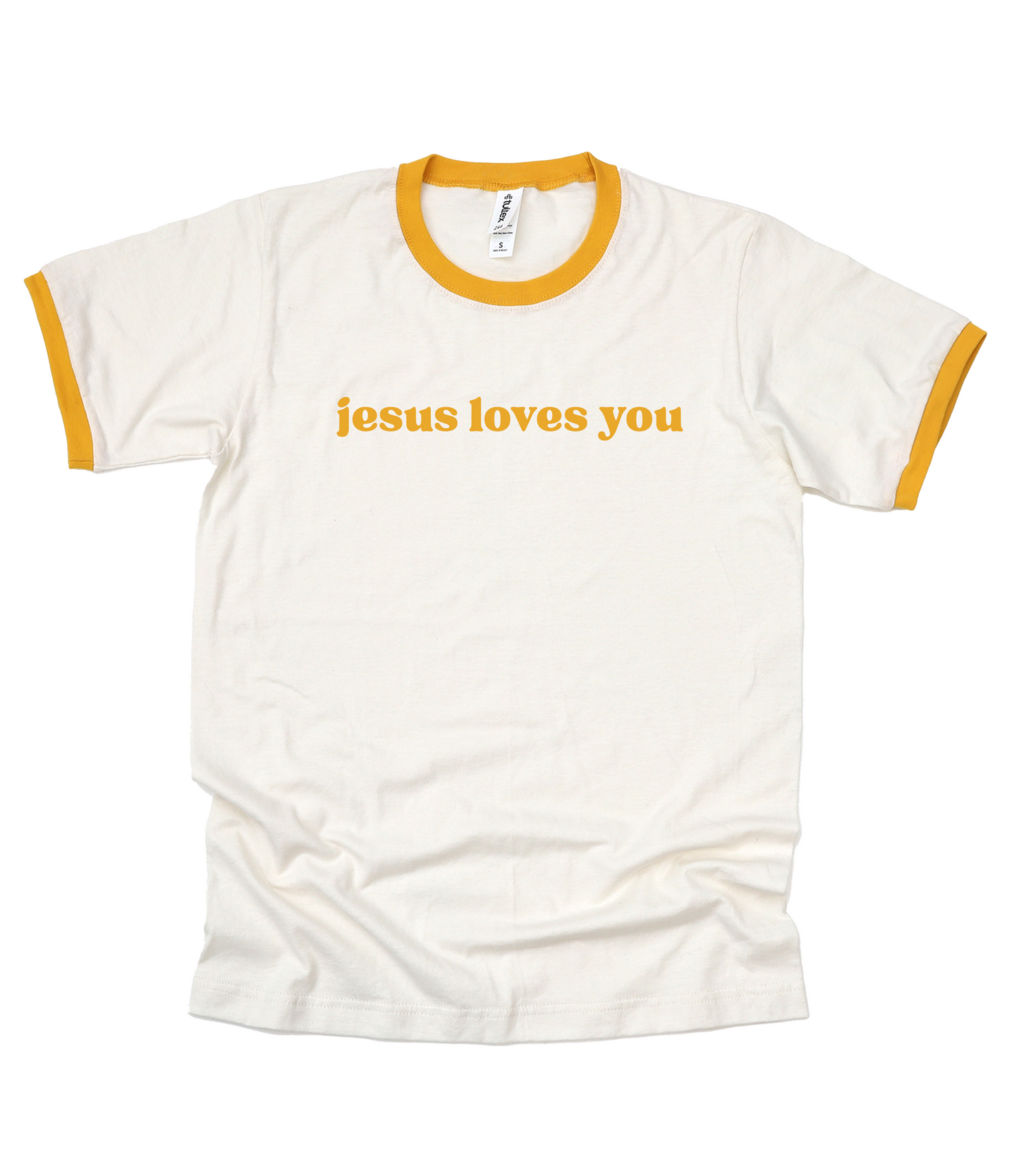 Jesus Loves You Ringer Graphic Tee