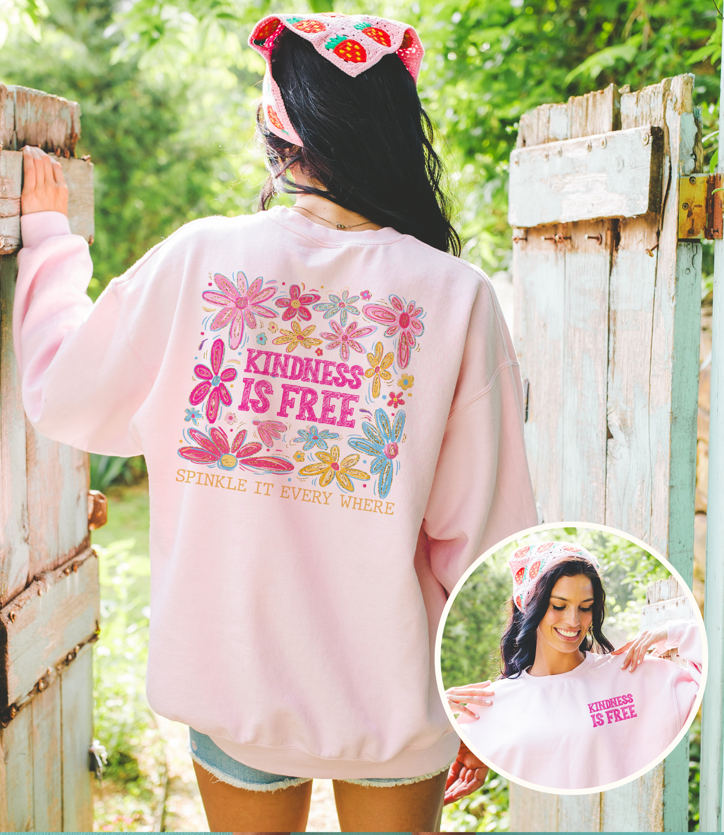 Kindness Is Free Heavy Blend™ Crewneck Sweatshirt