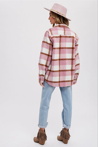 Plaid Brushed Flannel Shacket