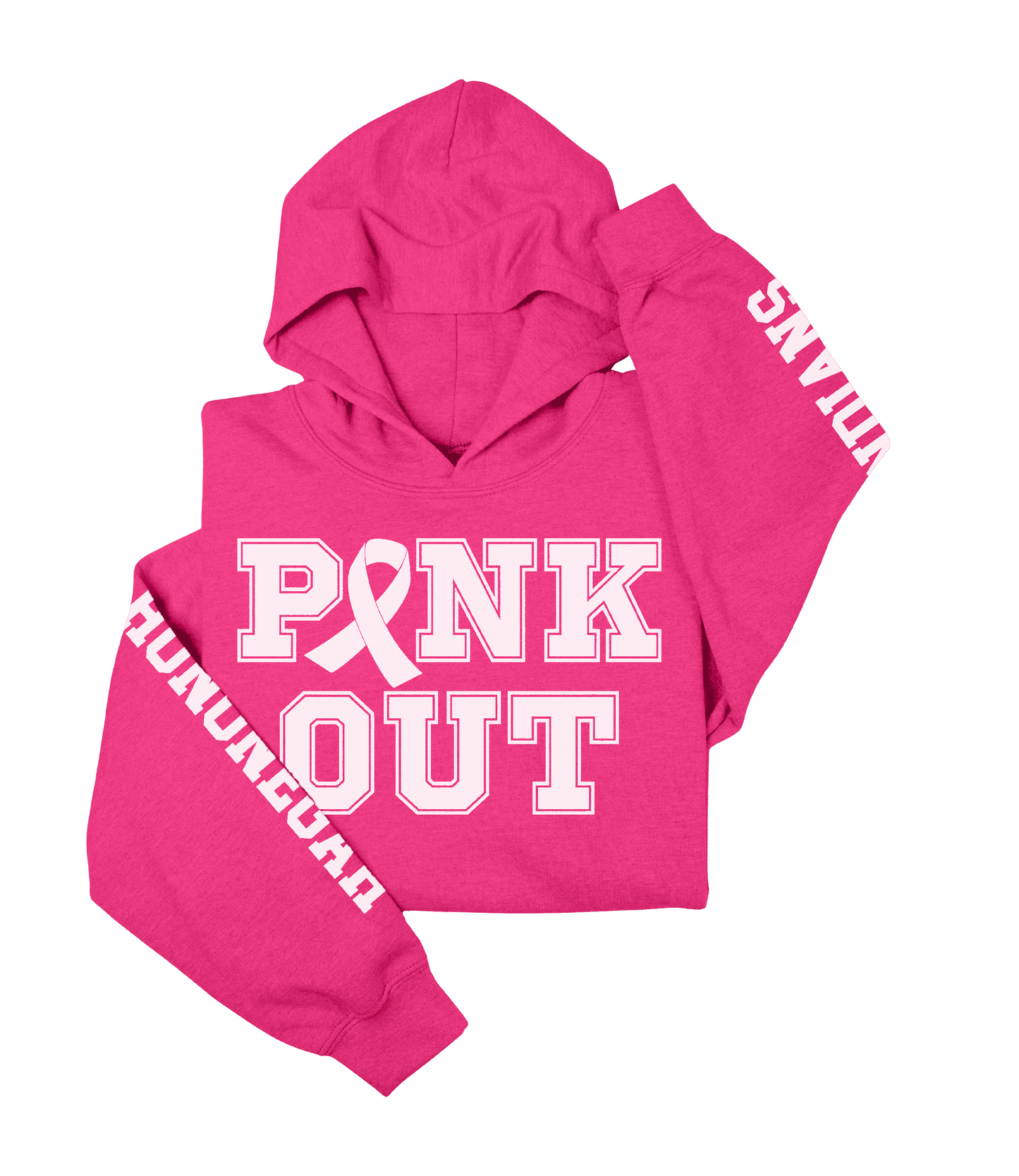 Hononegah High School Pink Out Heavy Blend™ Hooded Sweatshirt | White