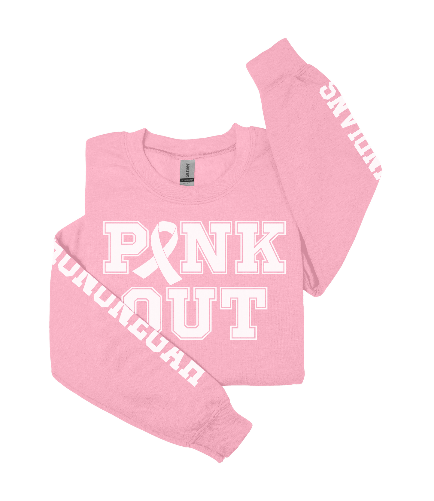 Hononegah High School Pink Out Heavy Blend™ Crewneck Sweatshirt | White