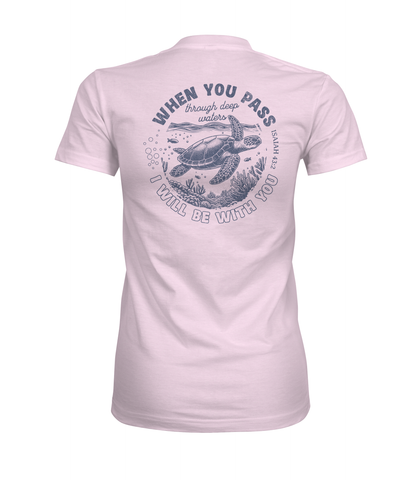 When You Pass Through Deep Waters I Will Be With You Graphic Tee