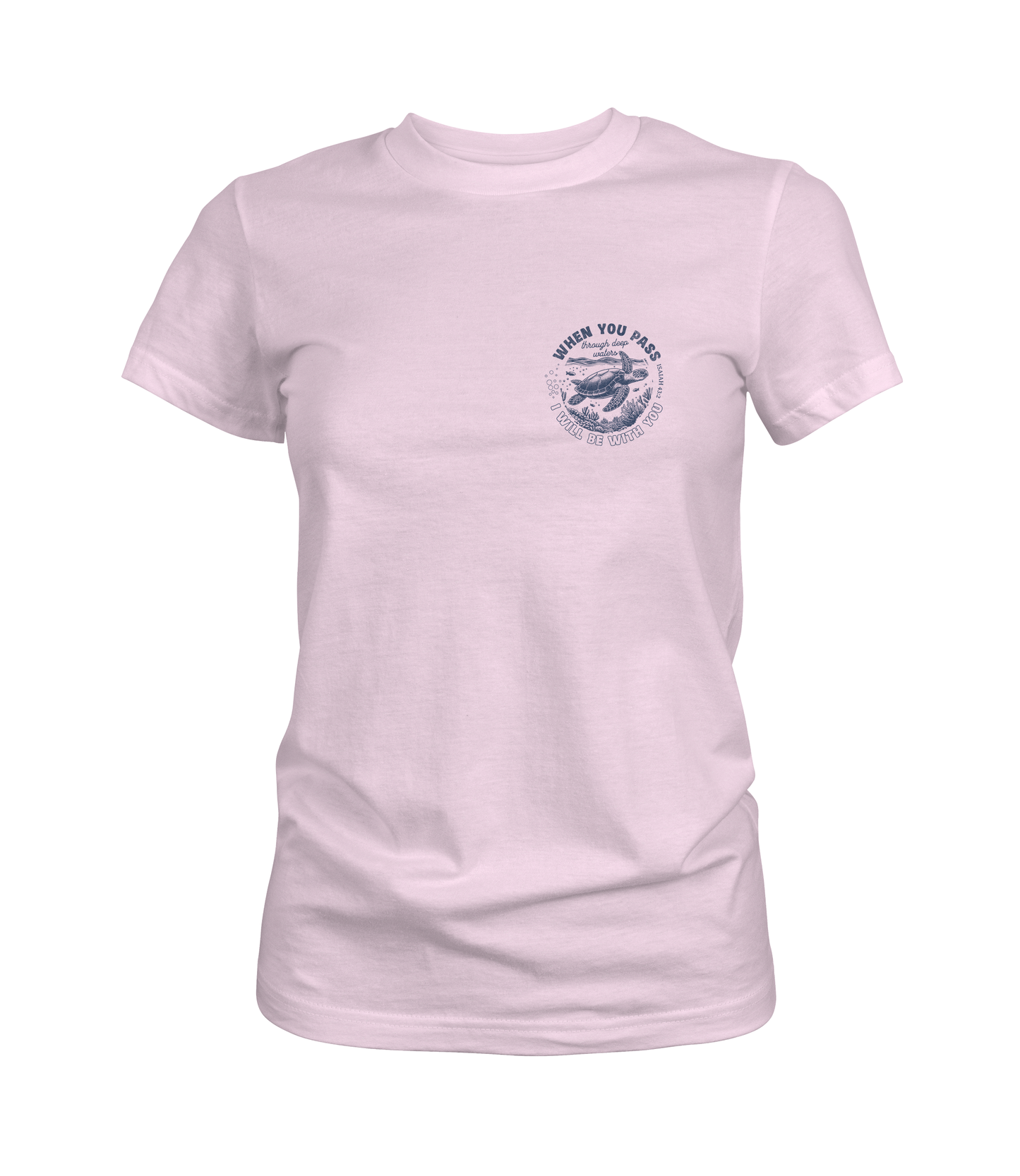 When You Pass Through Deep Waters I Will Be With You Graphic Tee