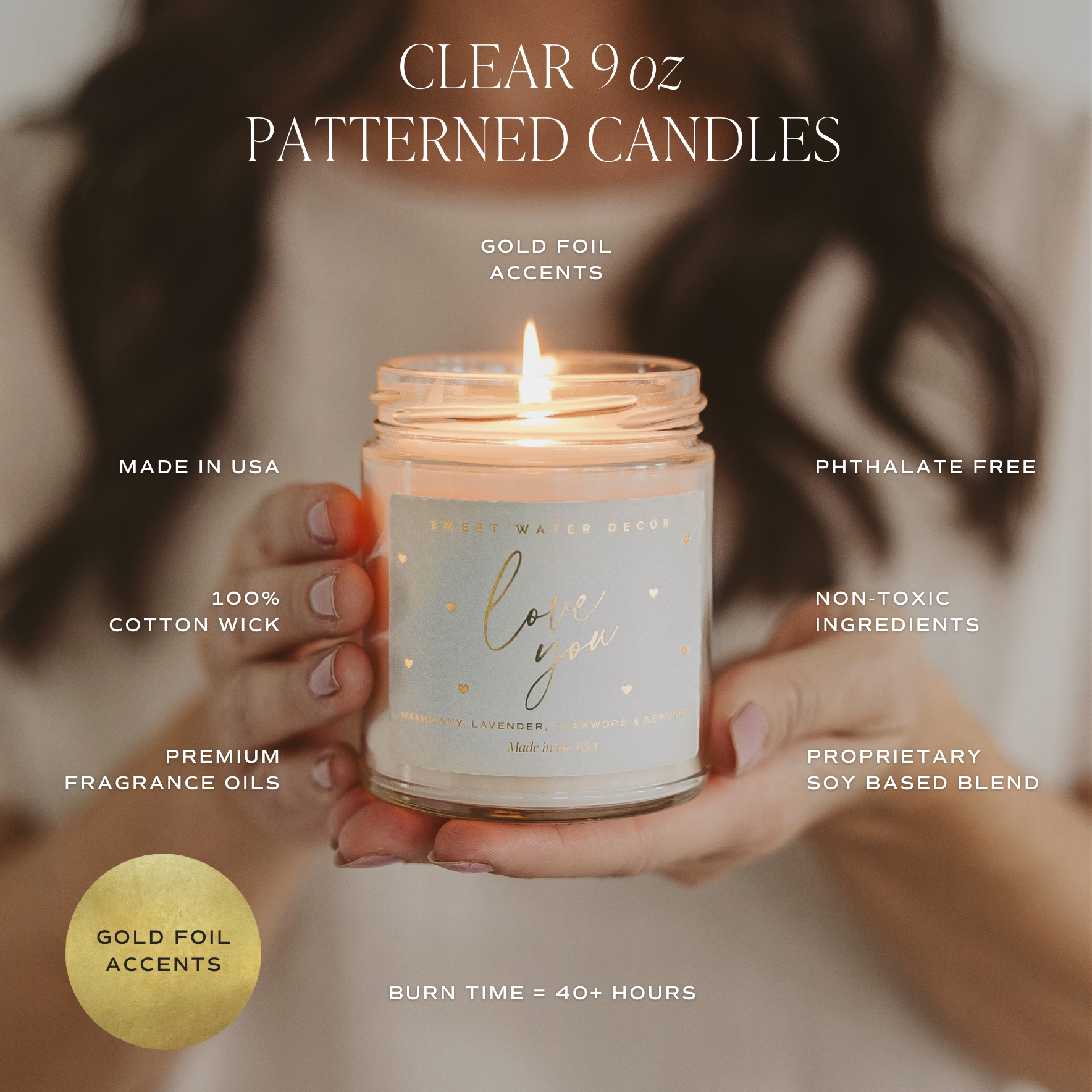 Love You Soy Candle - Thumbnail 3