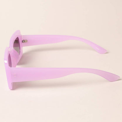 Bold Rectangular Frame Sunglasses