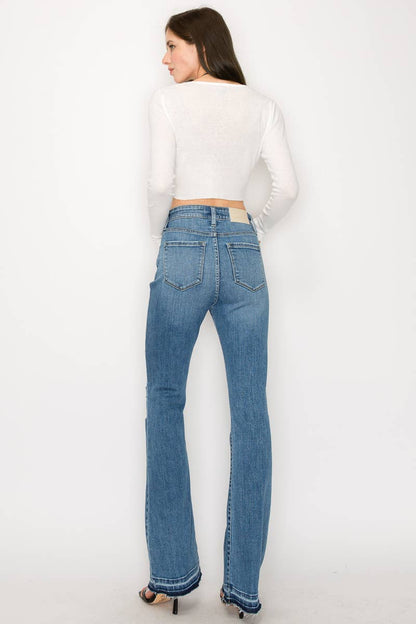 Kinsley High Rise Bootcut with Release Hem Jeans