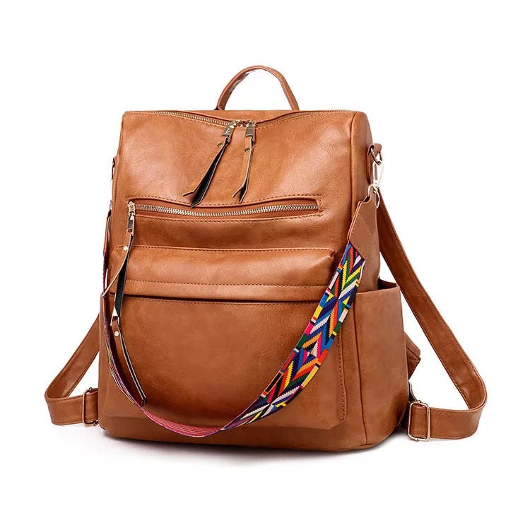 Vegan Leather Backpack | Shoulder Bag | FINAL SALE | NO RETURNS