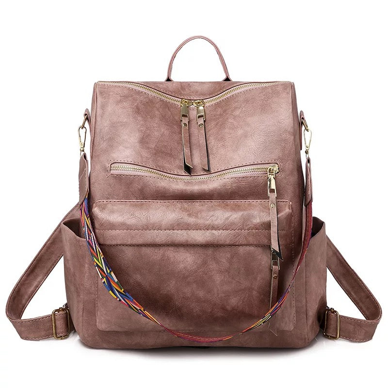 Vegan Leather Backpack | Shoulder Bag | FINAL SALE | NO RETURNS