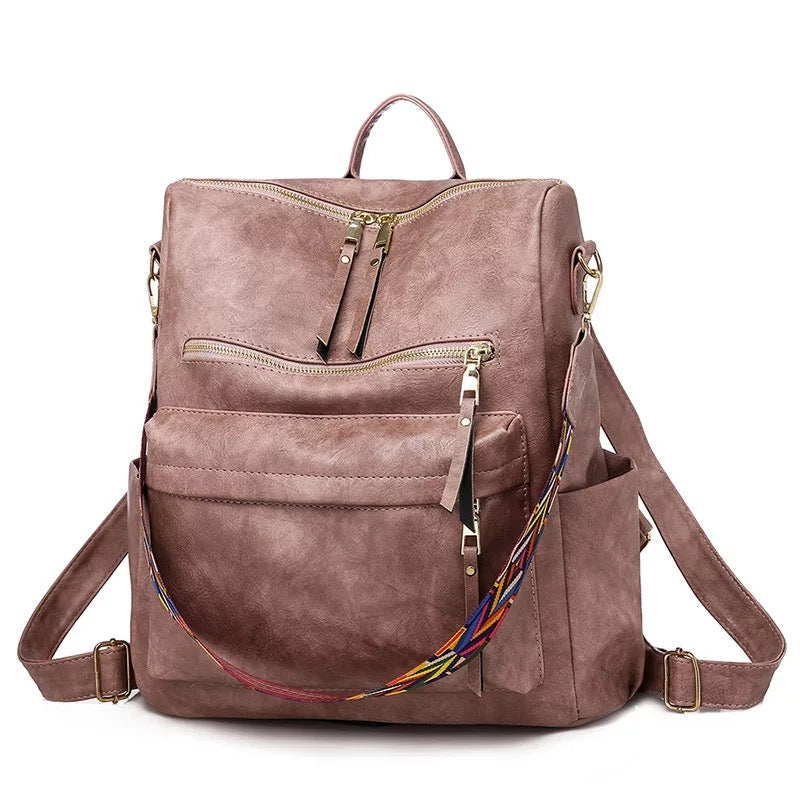 Vegan Leather Backpack | Shoulder Bag | FINAL SALE | NO RETURNS