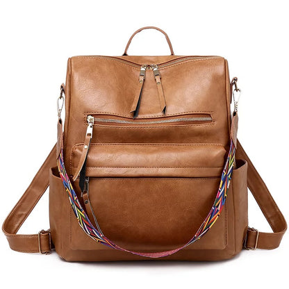 Vegan Leather Backpack | Shoulder Bag | FINAL SALE | NO RETURNS